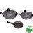 Stonewell pannen uit steen - Set 5 pcs
