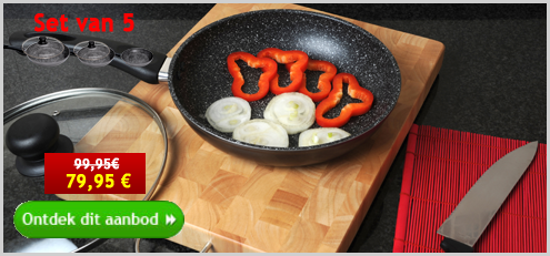 Stonewell pannen uit steen - Set 5 pcs
