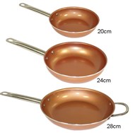 Red Copper Chef Pan + Pack 3 Ceramic Pans
